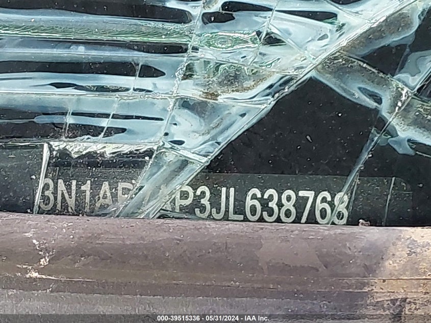 2018 Nissan Sentra Sv VIN: 3N1AB7AP3JL638768 Lot: 39515336