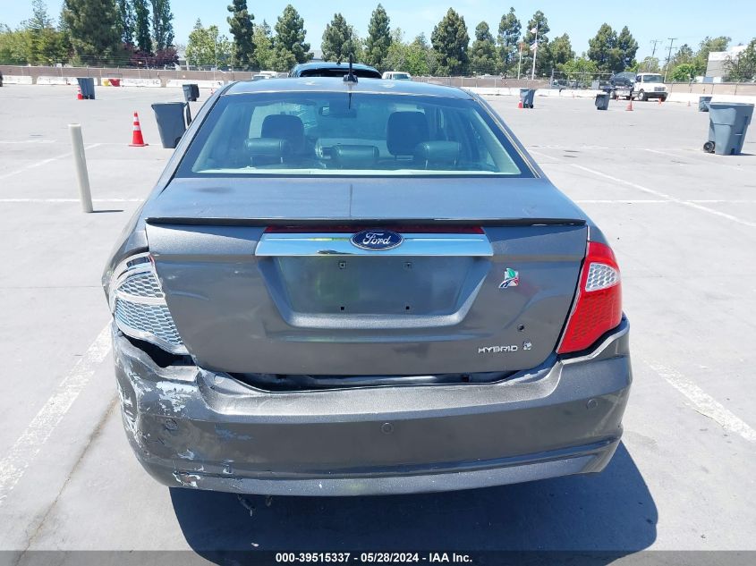 2010 Ford Fusion Hybrid VIN: 3FADP0L39AR373032 Lot: 39515337