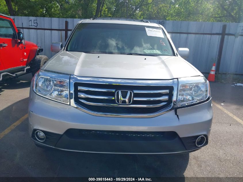 2012 Honda Pilot Touring VIN: 5FNYF4H96CB052749 Lot: 39515443