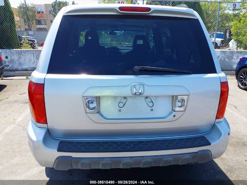 2004 Honda Pilot Ex-L VIN: 2HKYF18504H512521 Lot: 39515490