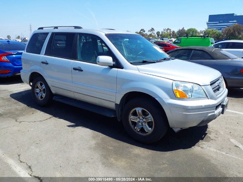 2004 Honda Pilot Ex-L VIN: 2HKYF18504H512521 Lot: 39515490