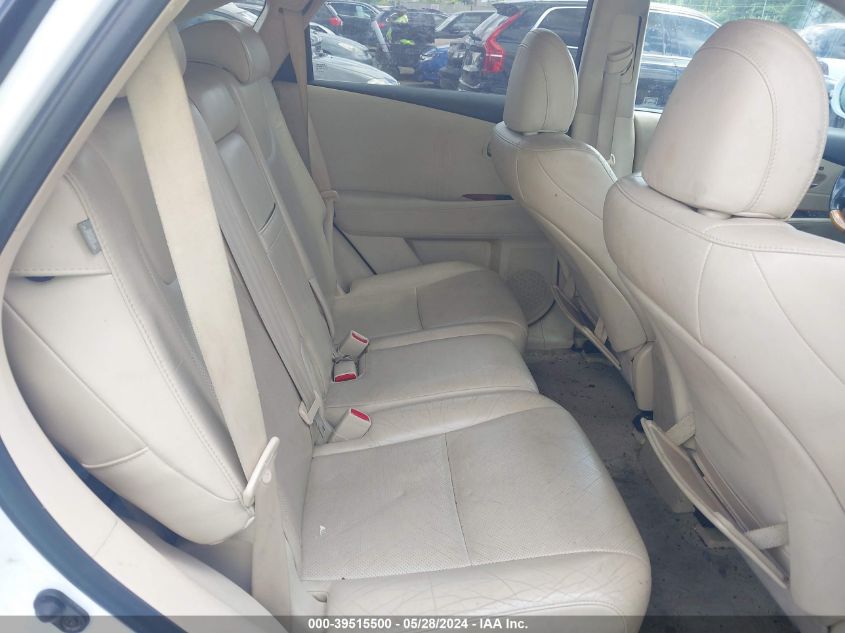 2010 Lexus Rx 350 VIN: 2T2BK1BA9AC052423 Lot: 39515500