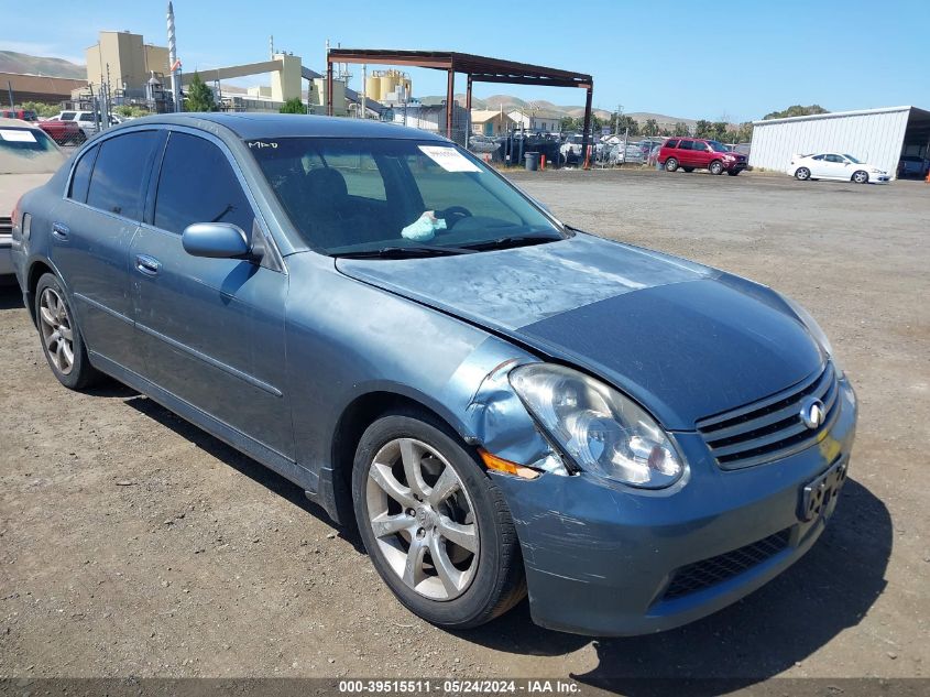 2006 Infiniti G35 VIN: JNKCV51E56M519535 Lot: 39515511