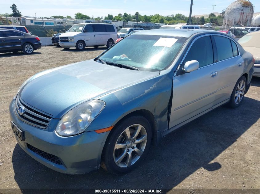 2006 Infiniti G35 VIN: JNKCV51E56M519535 Lot: 39515511