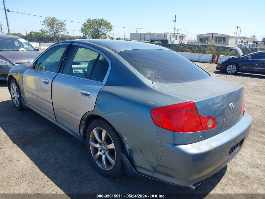 2006 Infiniti G35 VIN: JNKCV51E56M519535 Lot: 39515511