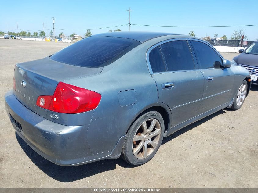 2006 Infiniti G35 VIN: JNKCV51E56M519535 Lot: 39515511