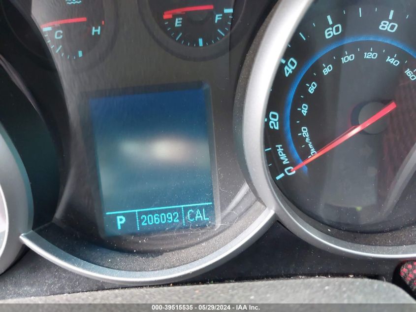 2011 Chevrolet Cruze 1Lt VIN: 1G1PF5S96B7107031 Lot: 39515535