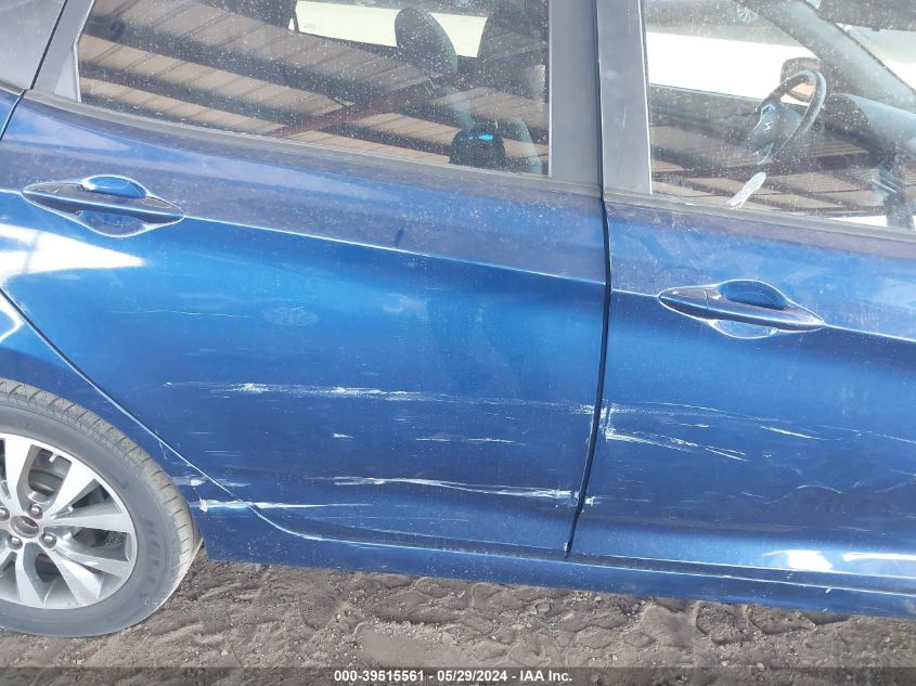 2017 Hyundai Accent Value Edition VIN: KMHCT4AE9HU271922 Lot: 39515561