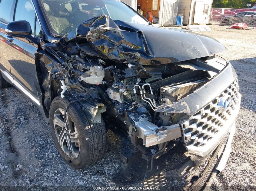 2021 Hyundai Santa Fe Sel VIN: 5NMS64AJ8MH327712 Lot: 39515567