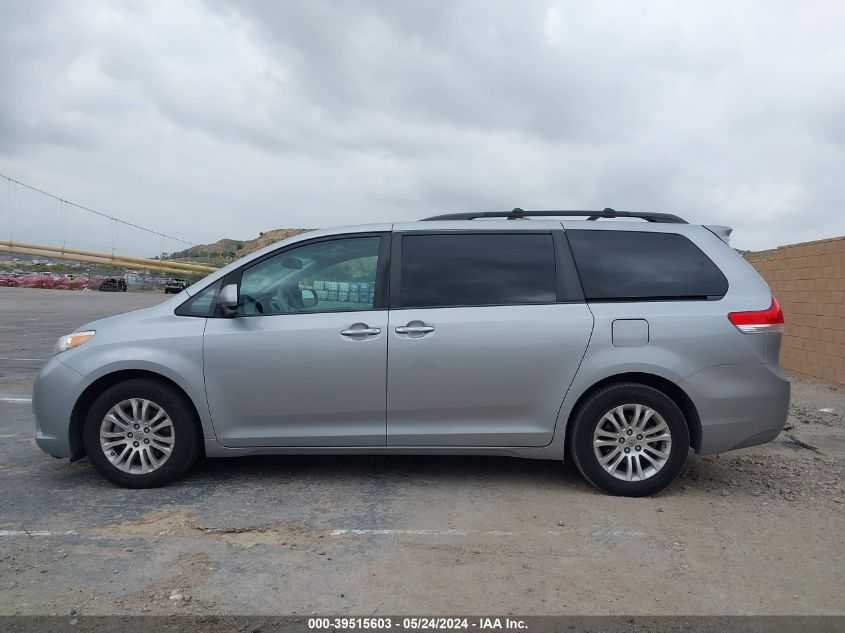 2013 Toyota Sienna Xle V6 8 Passenger VIN: 5TDYK3DC8DS364947 Lot: 39515603