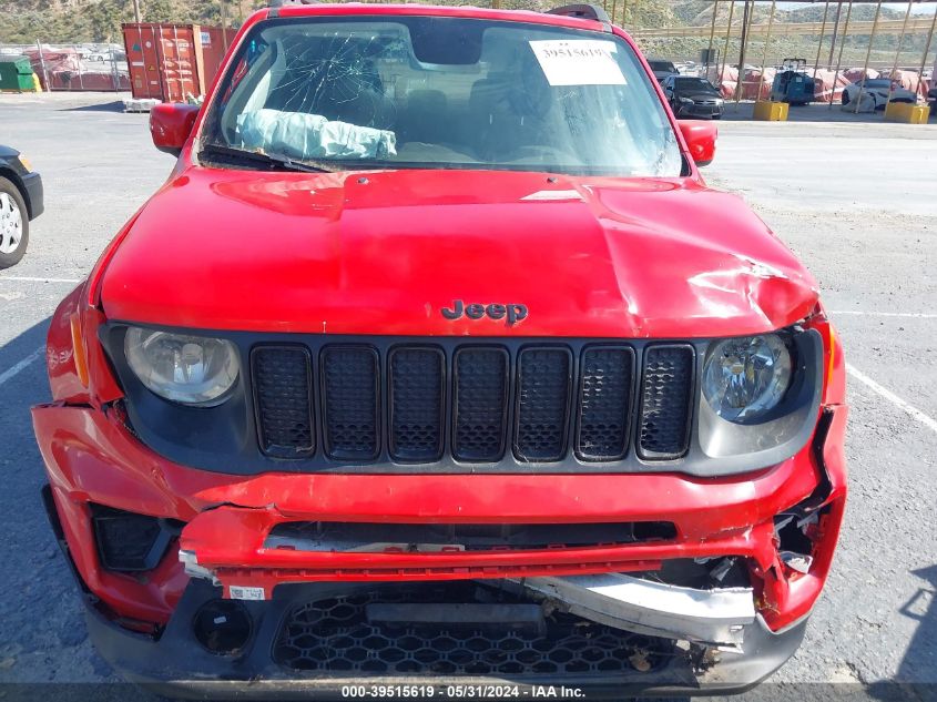 2019 Jeep Renegade Altitude Fwd VIN: ZACNJABB4KPK00378 Lot: 39515619