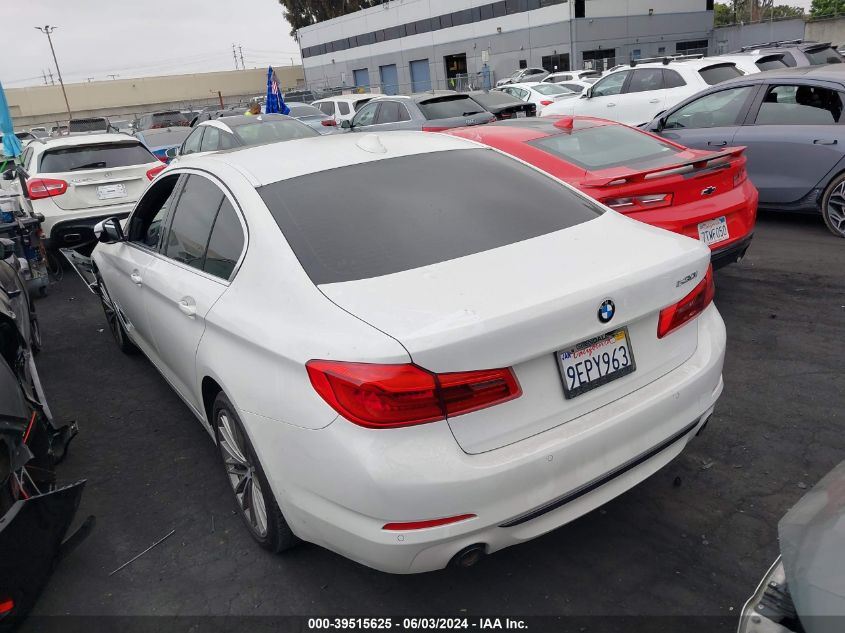 2020 BMW 530I VIN: WBAJR3C03LWW68641 Lot: 39515625