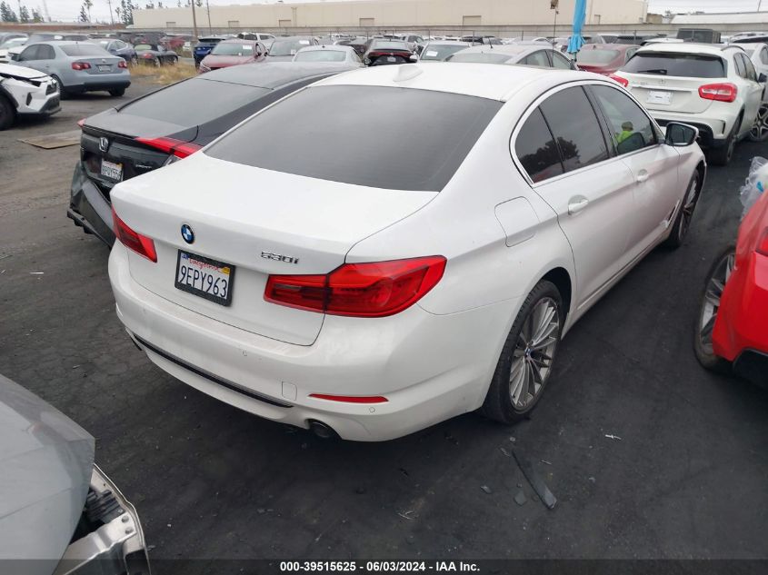 2020 BMW 530I VIN: WBAJR3C03LWW68641 Lot: 39515625