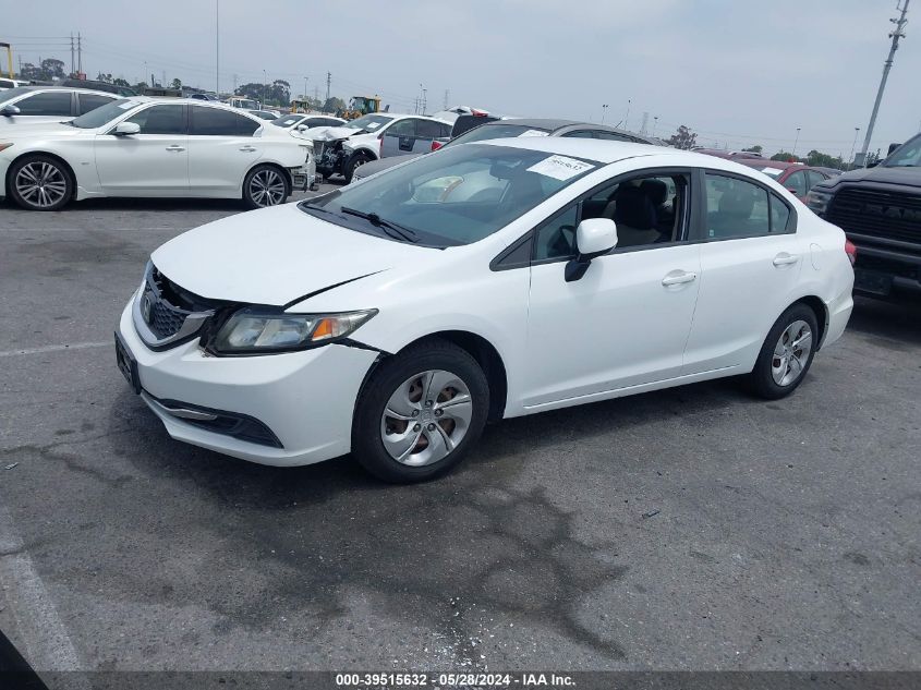 2013 Honda Civic Lx VIN: 19XFB2F52DE212849 Lot: 39515632