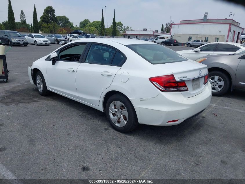 2013 Honda Civic Lx VIN: 19XFB2F52DE212849 Lot: 39515632