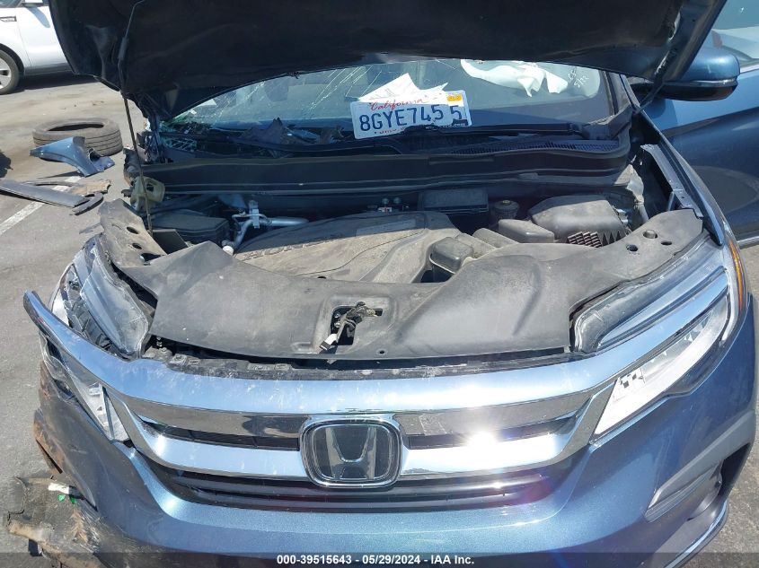 2019 Honda Pilot Touring VIN: 5FNYF5H6XKB012183 Lot: 39515643