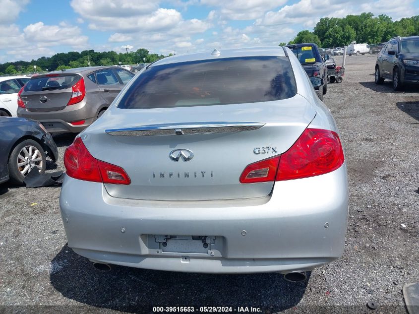 2013 Infiniti G37X VIN: JN1CV6AR9DM753249 Lot: 39515653