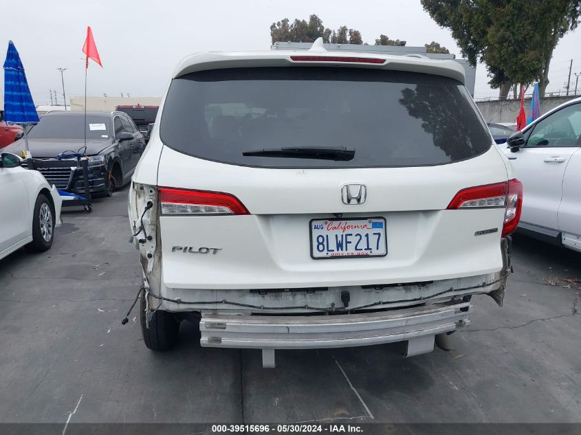 2019 Honda Pilot Touring VIN: 5FNYF5H93KB009023 Lot: 39515696