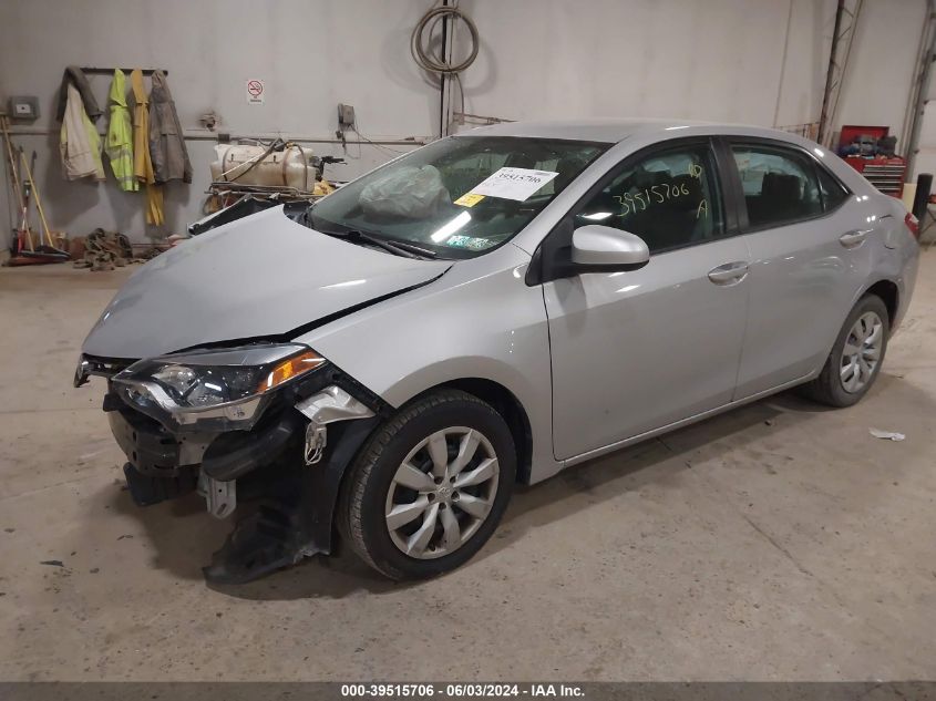 2016 TOYOTA COROLLA LE - 2T1BURHE2GC486845