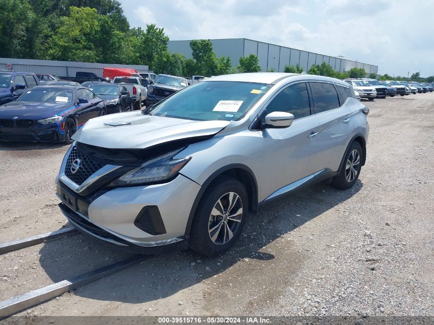 2020 Nissan Murano S Fwd VIN: 5N1AZ2AJ4LN121100 Lot: 39515716