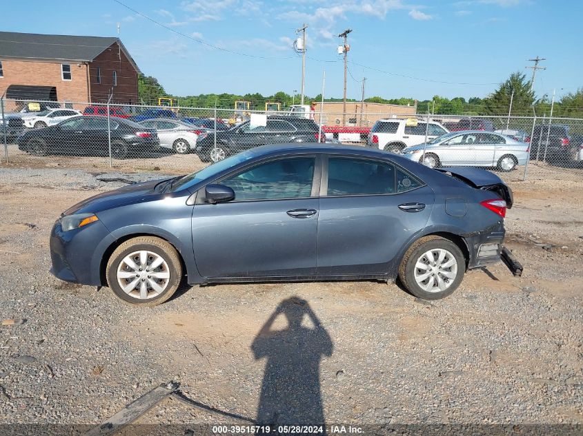 2016 Toyota Corolla Le VIN: 2T1BURHE7GC601777 Lot: 39515719