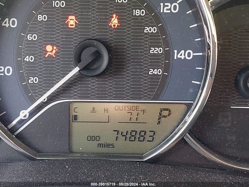 2016 Toyota Corolla Le VIN: 2T1BURHE7GC601777 Lot: 39515719