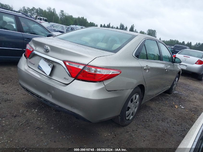 2015 Toyota Camry Le VIN: 4T4BF1FK0FR490786 Lot: 39515745