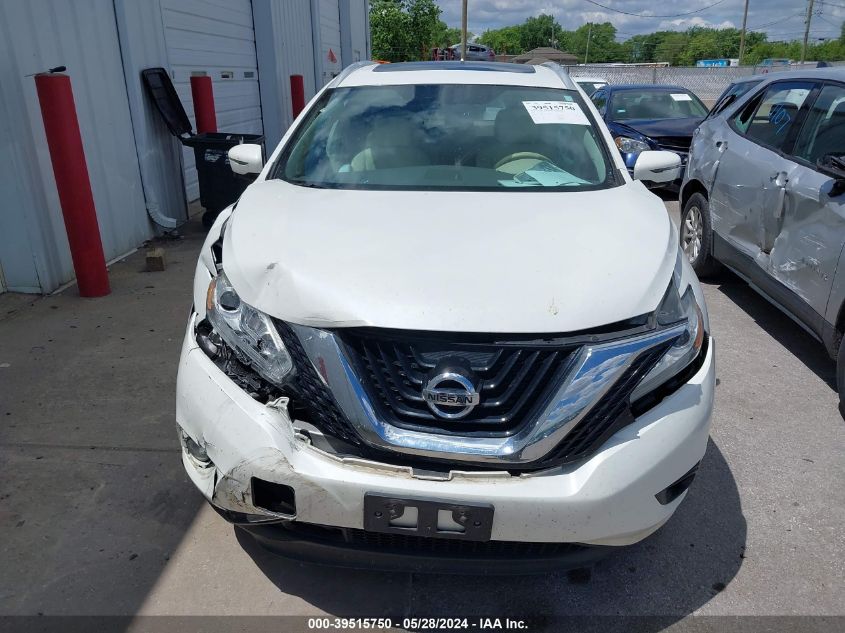 2016 Nissan Murano Platinum VIN: 5N1AZ2MH8GN141834 Lot: 39515750