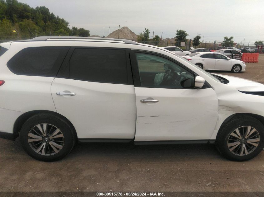 2017 Nissan Pathfinder Sv VIN: 5N1DR2MN7HC696449 Lot: 39515778