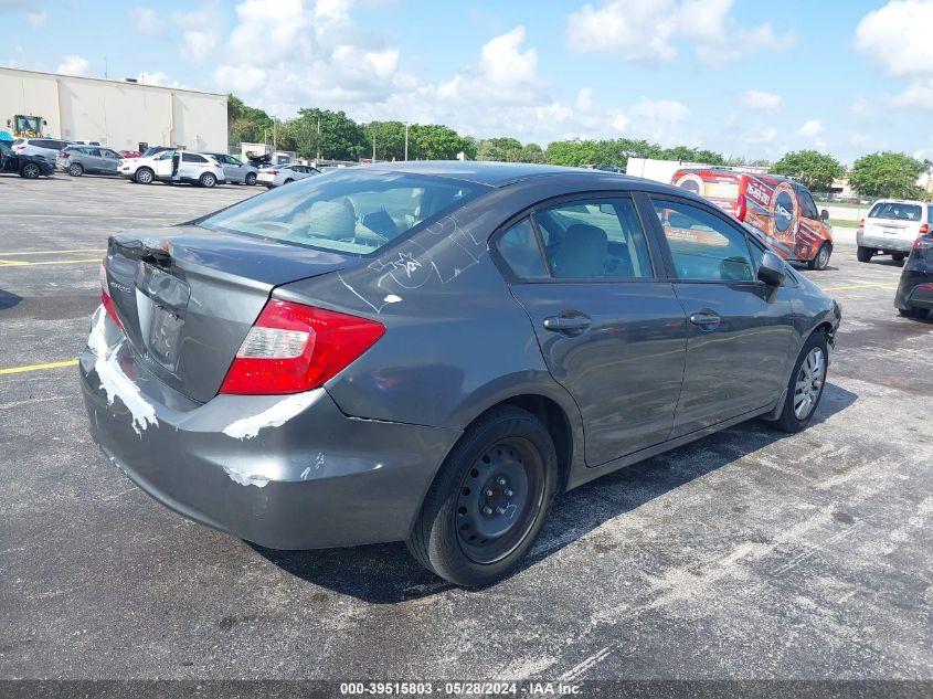 2012 Honda Civic Lx VIN: 19XFB2F55CE095539 Lot: 39515803