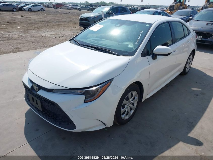 2022 Toyota Corolla Le VIN: JTDEPMAE9N3017260 Lot: 39515829