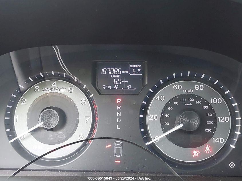 2012 Honda Odyssey Ex-L VIN: 5FNRL5H68CB010950 Lot: 39515849