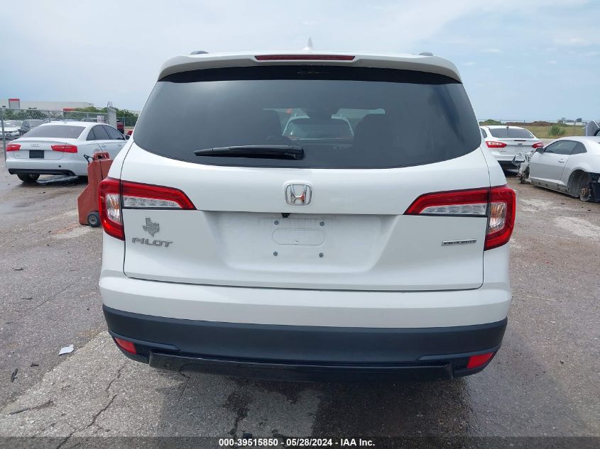 2021 Honda Pilot 2Wd Special Edition VIN: 5FNYF5H26MB034956 Lot: 39515850