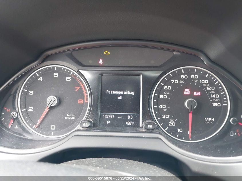 2013 Audi Q5 2.0T Premium VIN: WA1LFAFP2DA092082 Lot: 39515876