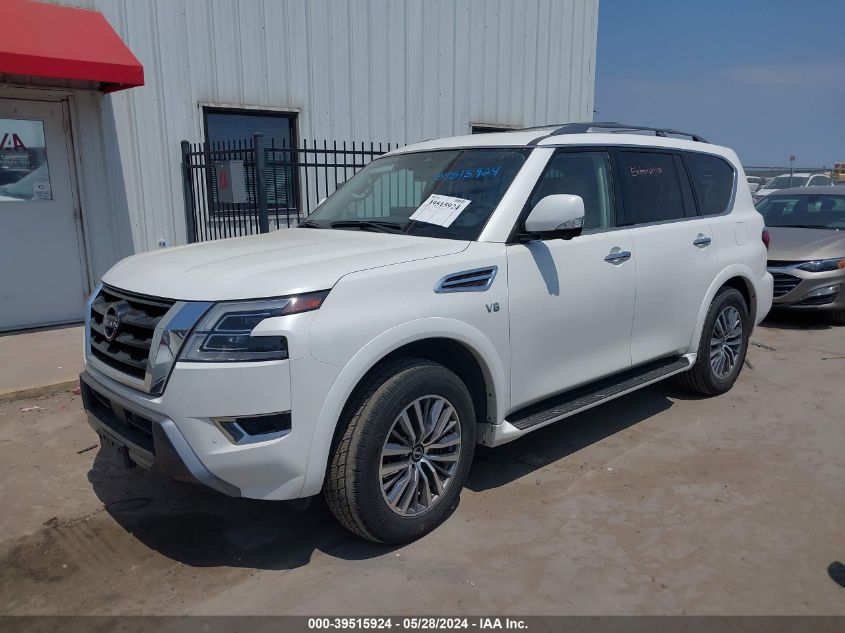 2022 Nissan Armada Sl VIN: JN8AY2BD4N9675897 Lot: 39515924