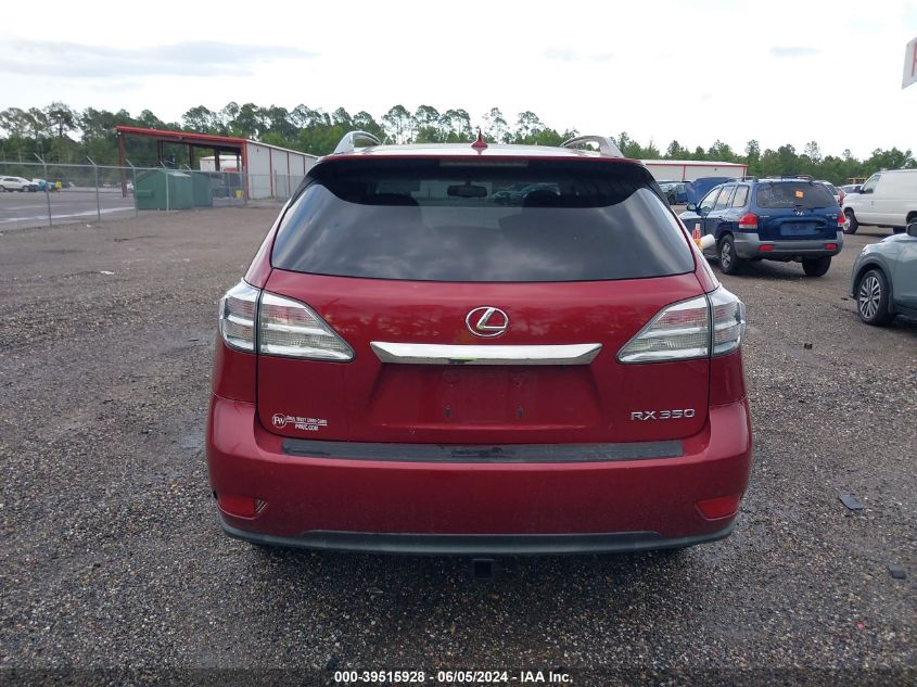 2011 Lexus Rx 350 VIN: 2T2BK1BA0BC088485 Lot: 39515928