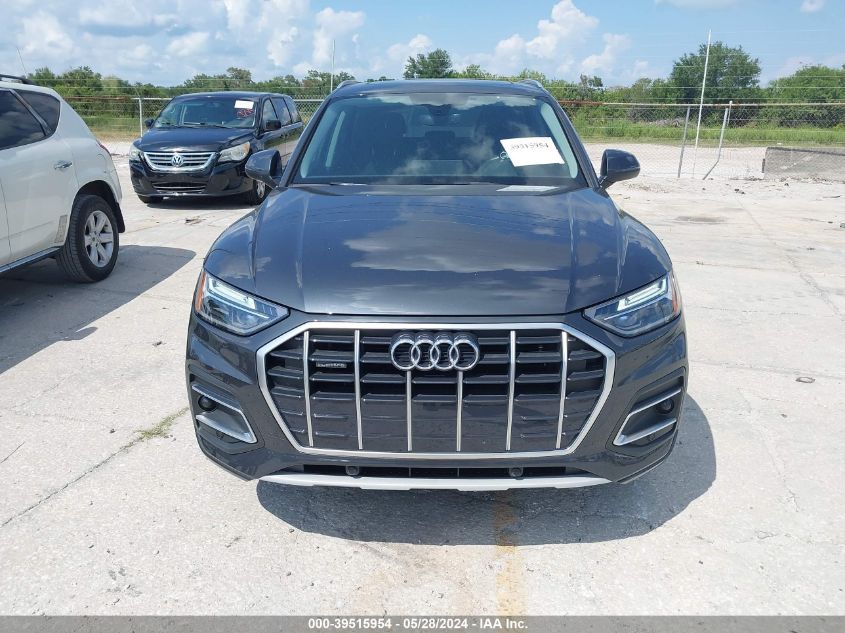 2021 Audi Q5 Premium 45 Tfsi Quattro S Tronic VIN: WA1AAAFYXM2076611 Lot: 39515954