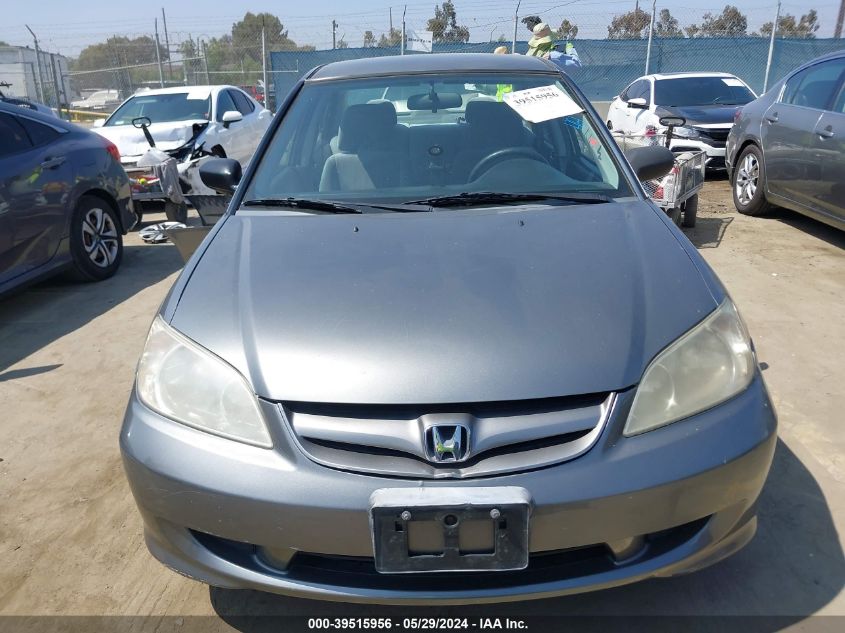 2004 Honda Civic Lx VIN: 2HGES16504H627051 Lot: 39515956