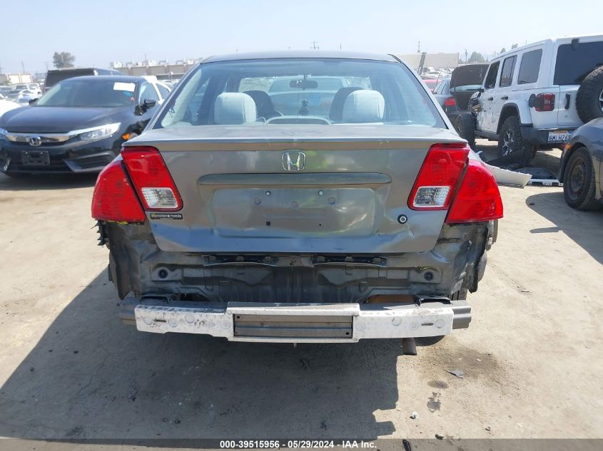 2004 Honda Civic Lx VIN: 2HGES16504H627051 Lot: 39515956