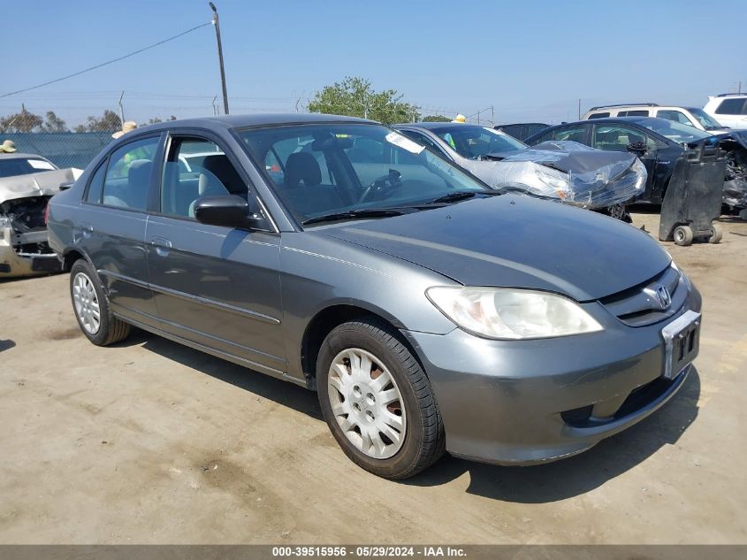 2004 Honda Civic Lx VIN: 2HGES16504H627051 Lot: 39515956