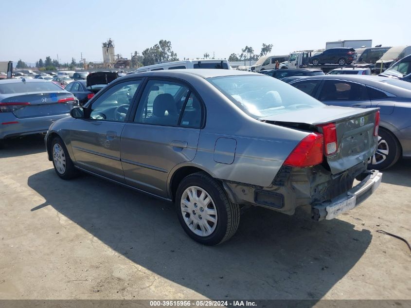 2004 Honda Civic Lx VIN: 2HGES16504H627051 Lot: 39515956