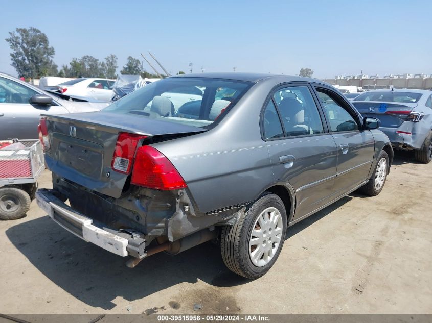 2004 Honda Civic Lx VIN: 2HGES16504H627051 Lot: 39515956