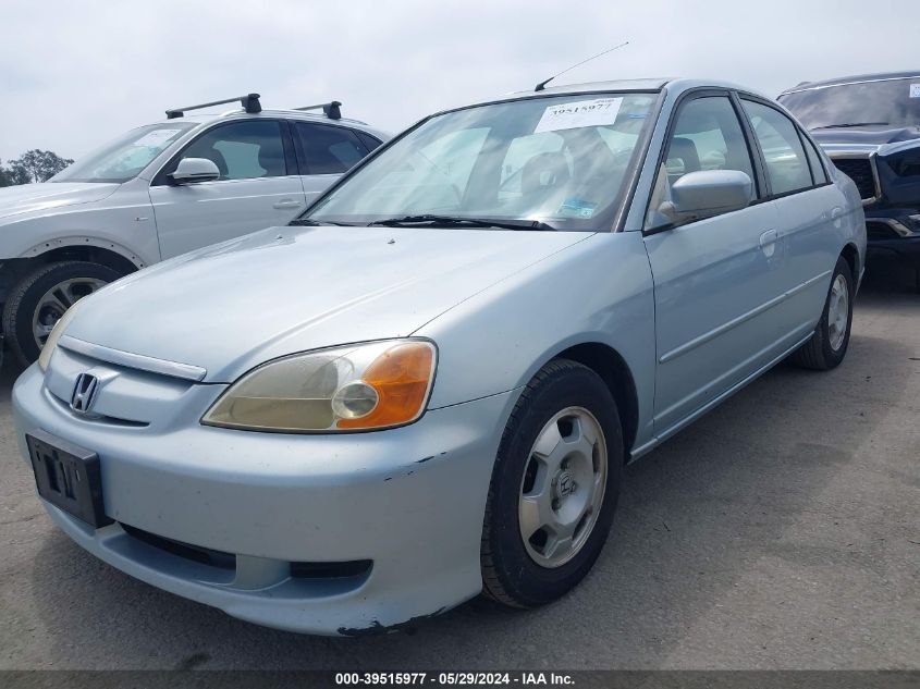 2003 Honda Civic Hybrid VIN: JHMES96603S023706 Lot: 39515977