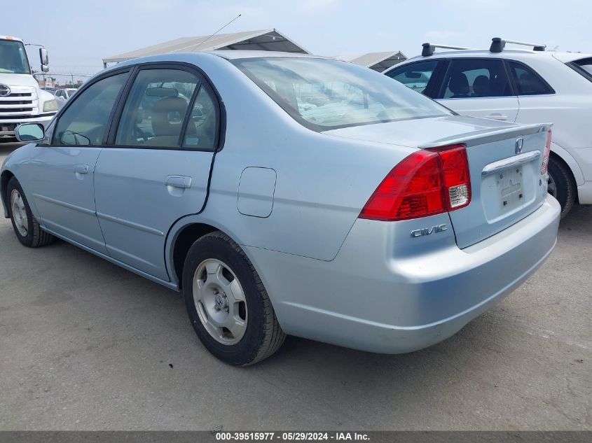 2003 Honda Civic Hybrid VIN: JHMES96603S023706 Lot: 39515977