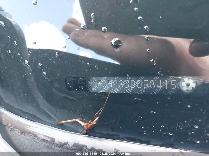 2011 Honda Pilot Touring VIN: 5FNYF3H93BB053415 Lot: 39516110