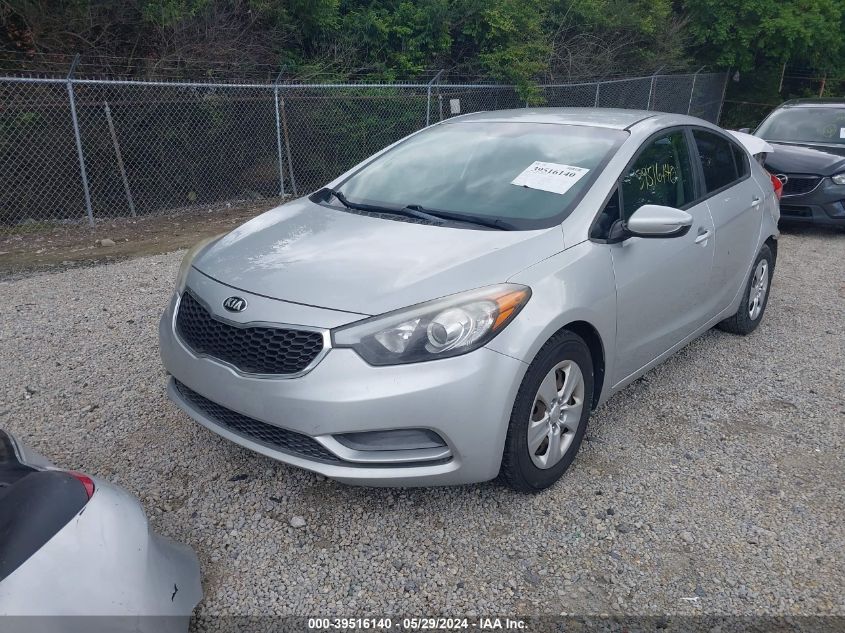 2015 Kia Forte Lx VIN: KNAFK4A65F5434213 Lot: 39516140