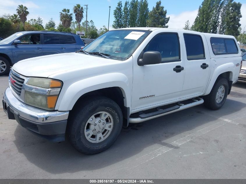 2005 GMC Canyon Sle VIN: 1GTDT136658221075 Lot: 39516197