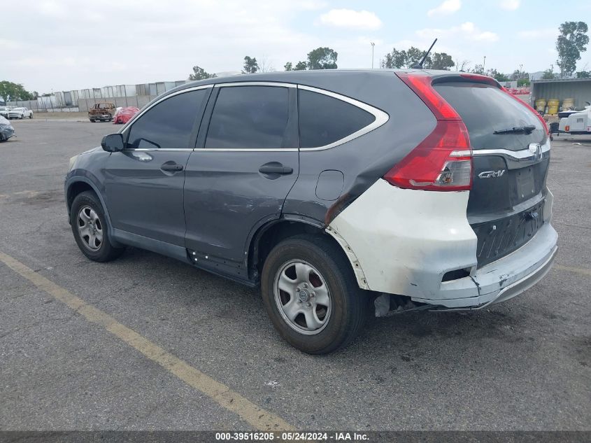 2015 Honda Cr-V Lx VIN: 3CZRM3H36FG712216 Lot: 39516205