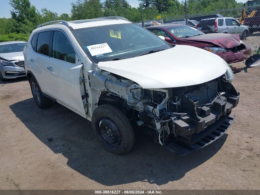 2016 Nissan Rogue Sl VIN: 5N1AT2MV3GC742362 Lot: 39516227