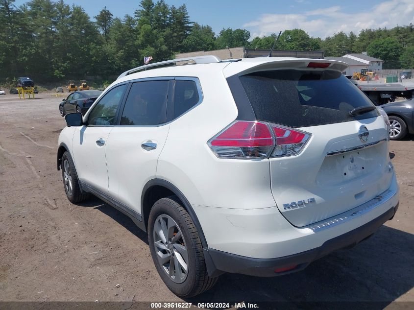 2016 Nissan Rogue Sl VIN: 5N1AT2MV3GC742362 Lot: 39516227